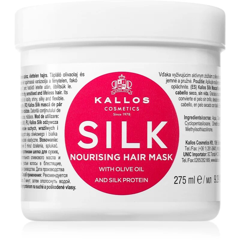 Kallos KJMN Professional Silk маска за суха и чувствителна коса 275 мл.