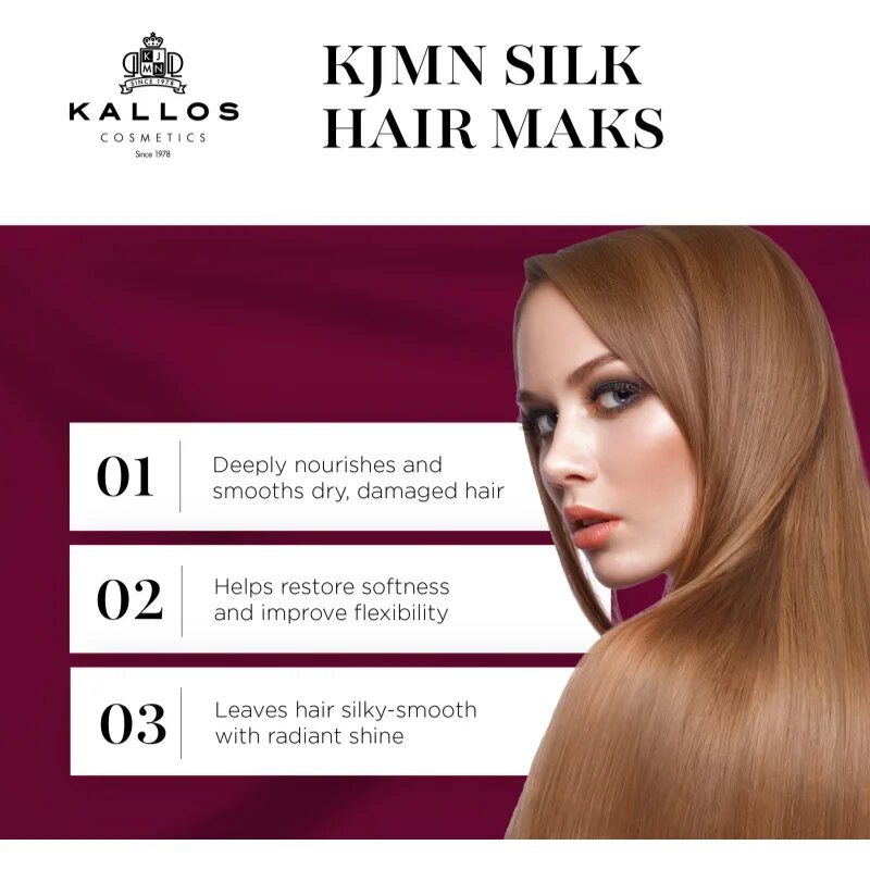 Kallos KJMN Professional Silk маска за суха и чувствителна коса 275 мл.