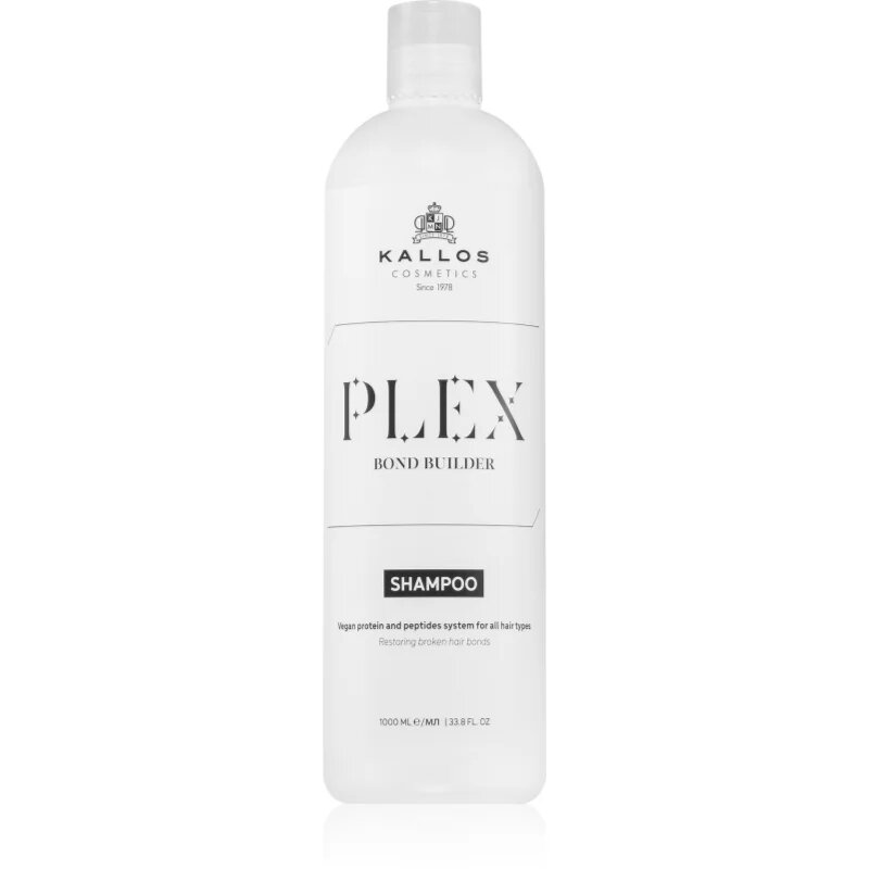 Kallos Plex Shampoo регенериращ шампоан за увредена и химически третирана коса 1000 мл.