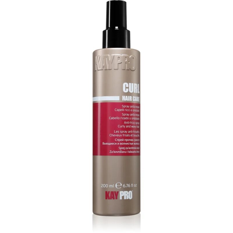 Kaypro Curl Hair Care Anti-Frizz Spray грижа без отмиване за чуплива и къдрава коса 200 мл.
