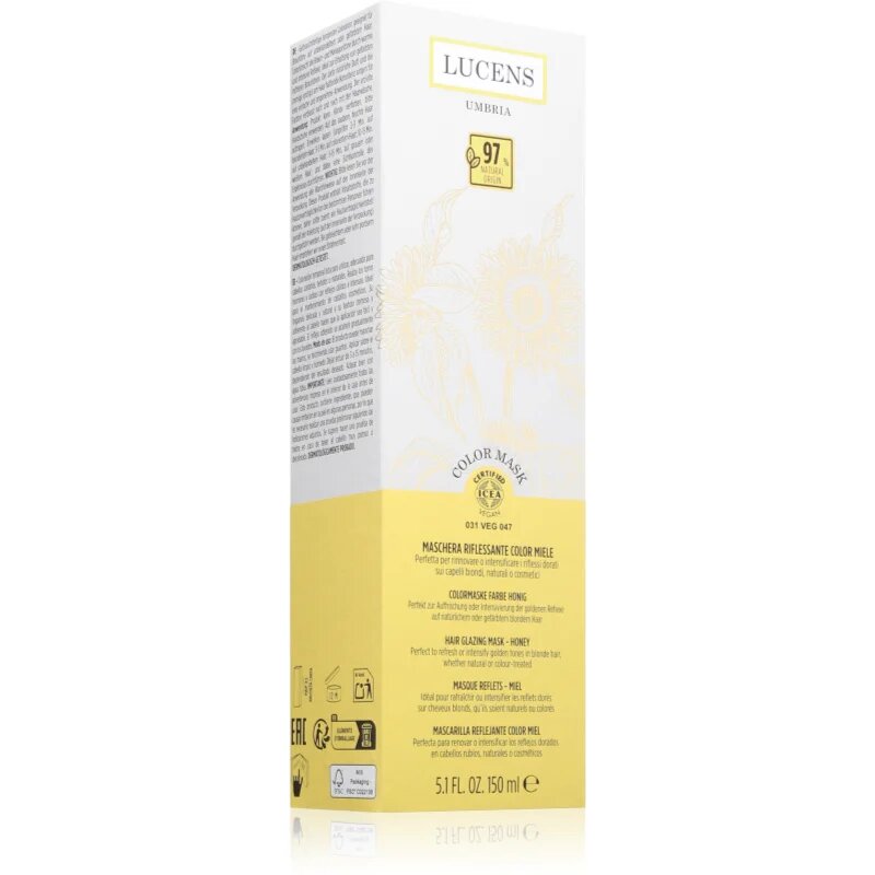 Kemon Group Lucens Umbria Възстановяваща цветна маска За коса цвят Honey 150 мл.