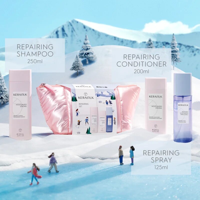 KERASILK Essentials Repairing Set подаръчен комплект за суха и увредена коса