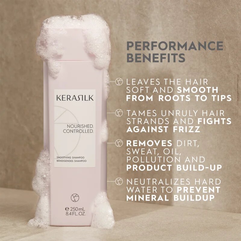 KERASILK Essentials Smoothing Shampoo шампоан за груба и непокорна коса 750 мл.