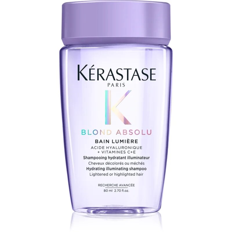 Kérastase Blond Absolu Bain Lumière шампоанена процедура за изрусена коса или коса с кичури 80 мл.