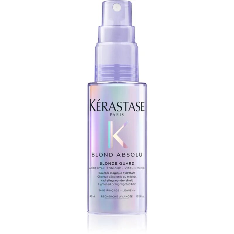 Kérastase Blond Absolu Blonde Guard грижа без отмиване за блясък и защита на боядисана коса за всички видове руса коса 45 мл.