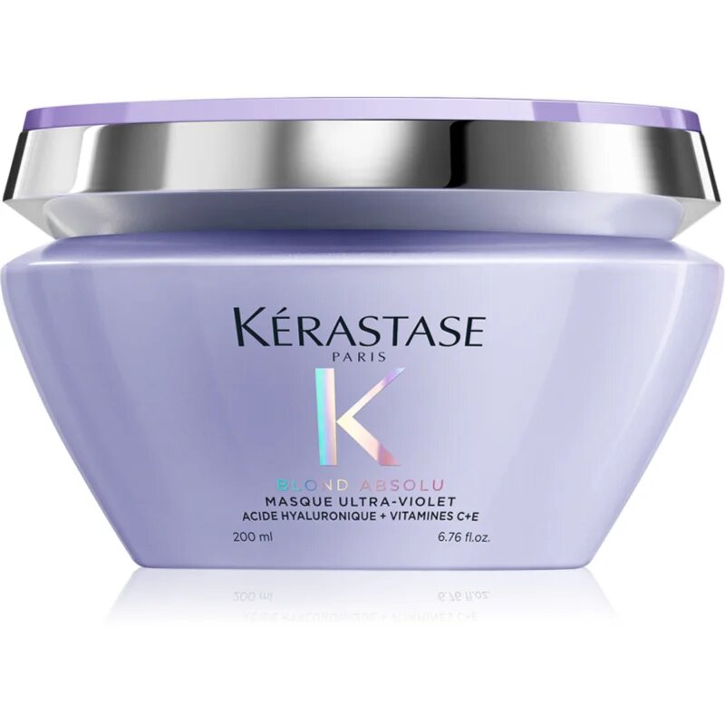 Kérastase Blond Absolu Masque Ultra-Violet дълбока грижа за изрусена коса коса с кичури със студени руси нюанси 200 мл.