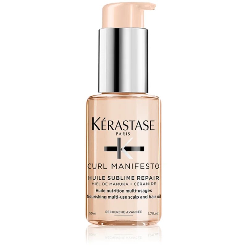 Kérastase Curl Manifesto Huile Sublime Repair подхранващо масло за чуплива и къдрава коса 50 мл.