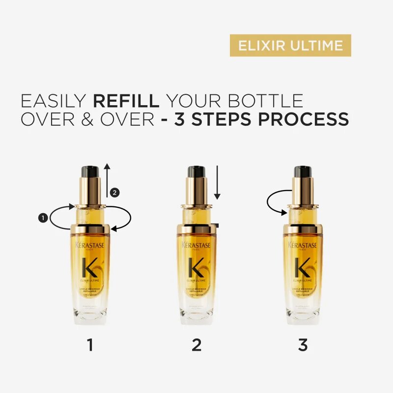 Kérastase Elixir Ultime L'huile Originale изгодна опаковка за блясък и мекота на косата 2x75 мл.