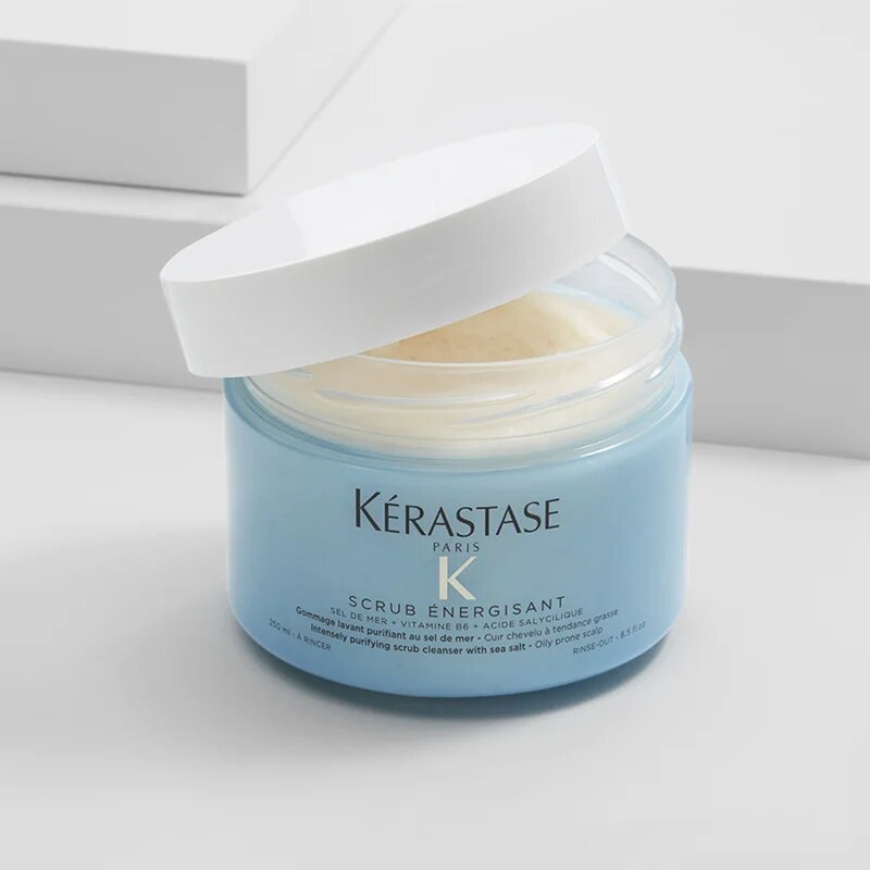 Kérastase Fusio Scrub Énergisant почистващ пилинг за мазна кожа на скалпа 325 гр.