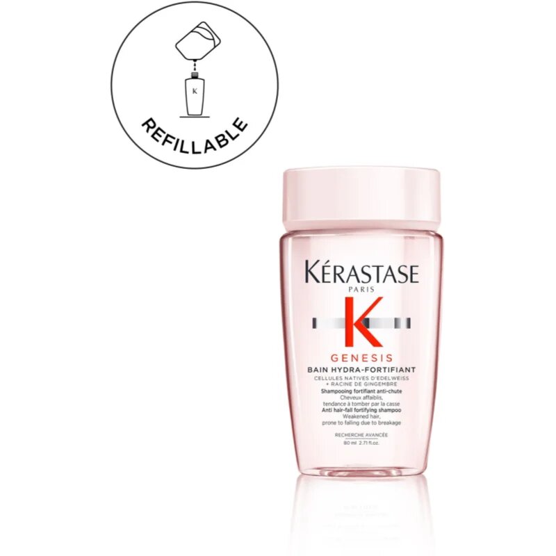 Kérastase Genesis Bain Hydra-Fortifiant подсливащ шампоан за слаба склонна към оредяване коса 80 мл.