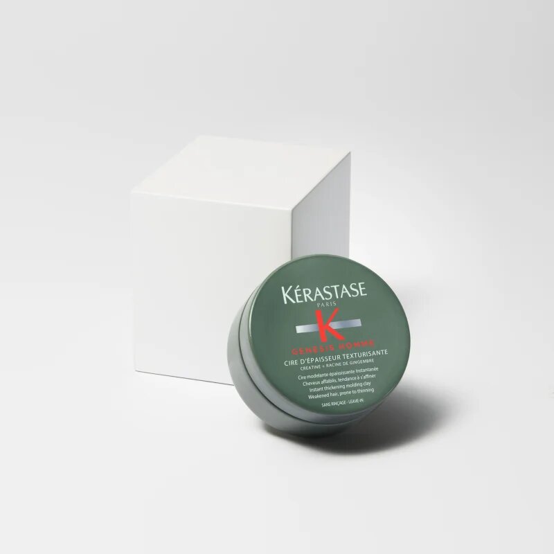 Kérastase Genesis Homme Cire D'Épaisseur Texturisante стилизираща моделираща паста за тънка и изтощена коса за мъже 75 мл.