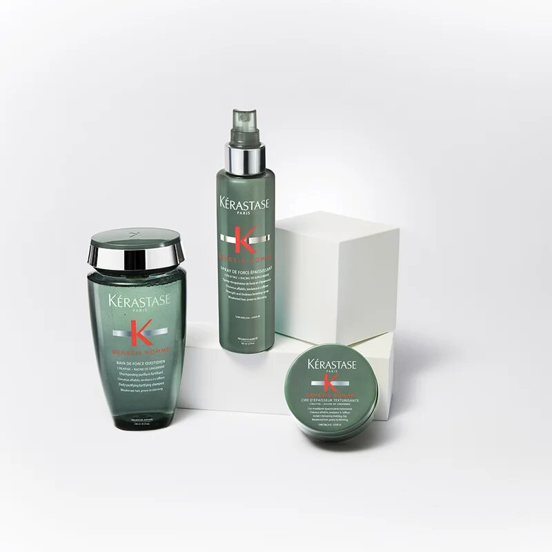 Kérastase Genesis Homme Spray de Force Épaississant подсилващ спрей за тънка коса със склонност към косопад за мъже 150 мл.