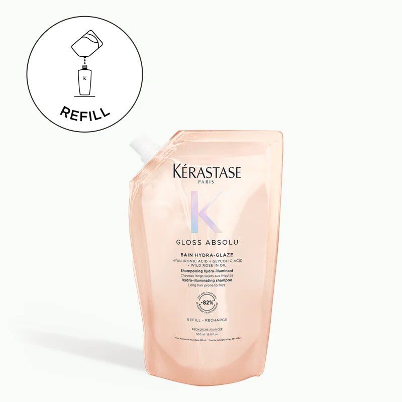 Kérastase Gloss Absolu Bain Hydra-Glaze шампоан за блясък и мекота на косата Refill 500 мл.