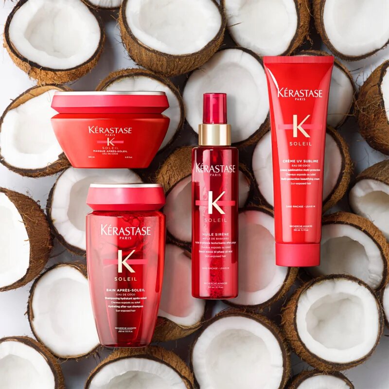 Kérastase Soleil Masque Après-Soleil интензивна маска за коса увредена от слънце хлор и солна вода с UV филтър 200 мл.