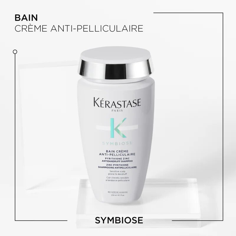 Kérastase Symbiose Bain Crème Anti-Pelliculaire шампоан против пърхот за чувствителна кожа на скалпа 250 мл.