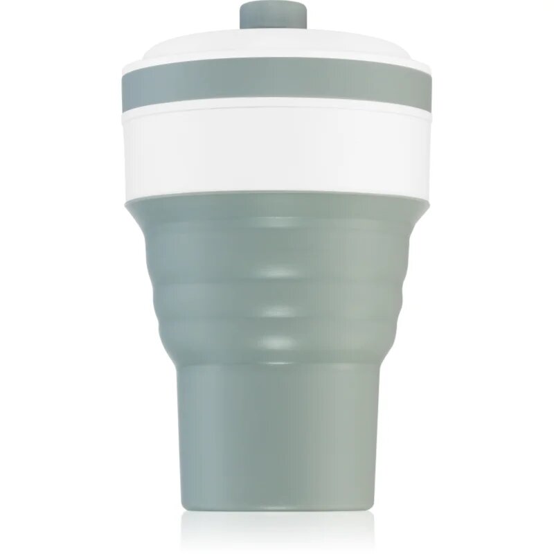 KidPro Collapsible Mug чаша със сламка Grey 1 бр.