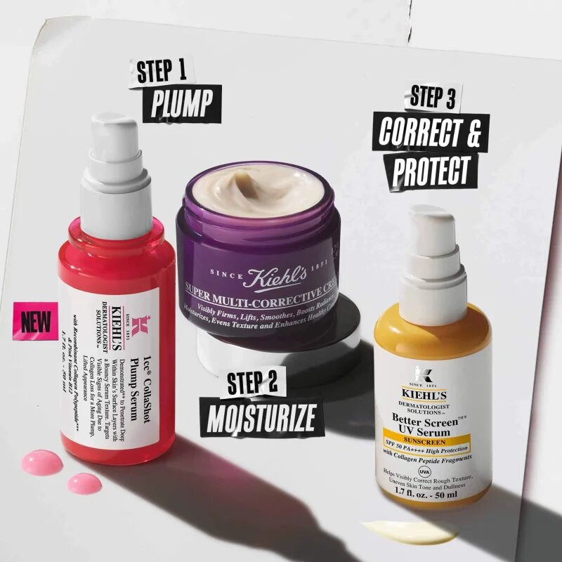 Kiehl's CollaShot Plump Serum колагенов серум за попълване и възстановяване на кожата на лицето за жени 30 мл.