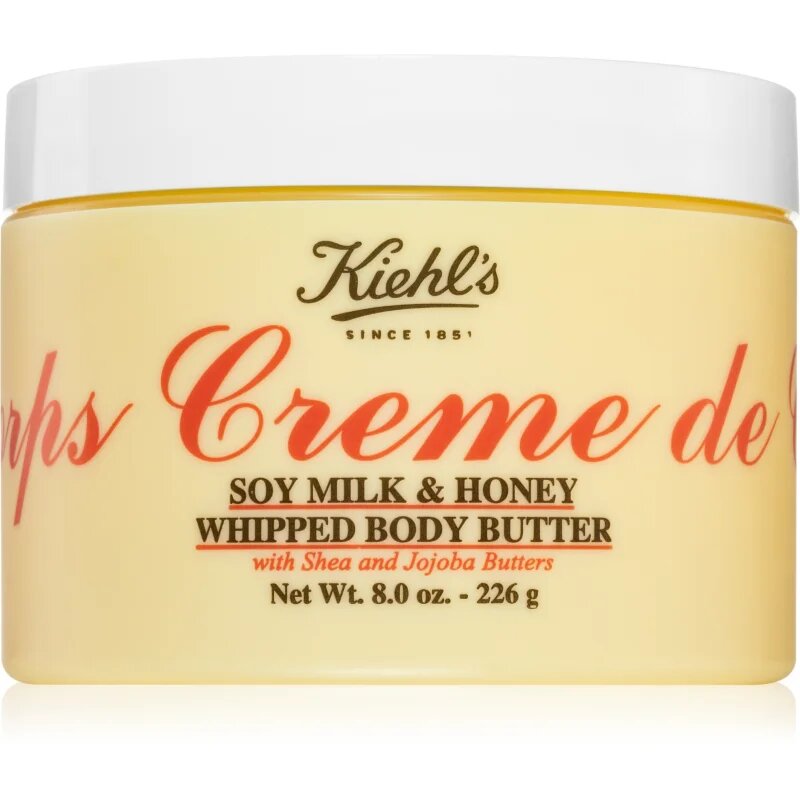 Kiehl's Creme de Corps Soy Milk & Honey Whipped Body Butter масло за тяло с масло от шеа 226 гр.