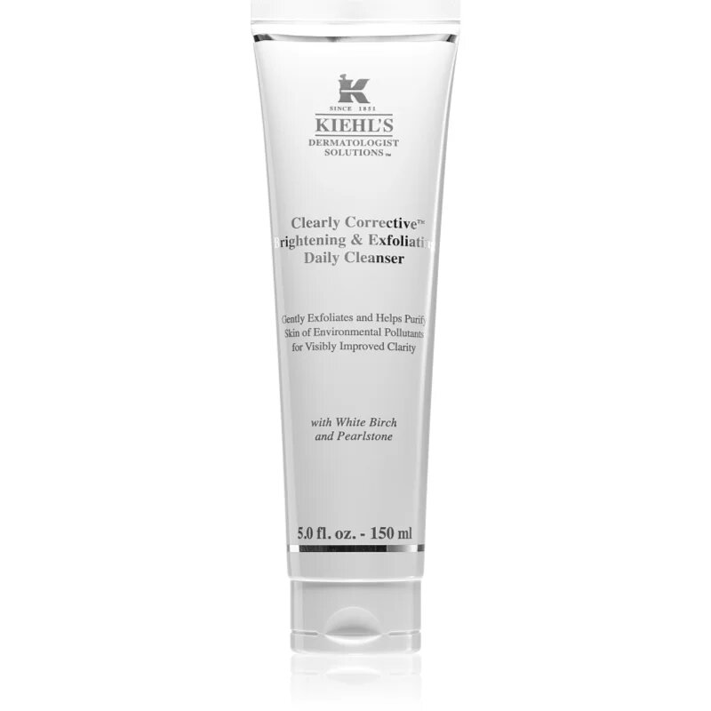 Kiehl's Dermatologist Solutions Clearly Corrective Brightening & Exfoliating Daily Cleanser озаряващ почистващ гел за всички видове кожа включително