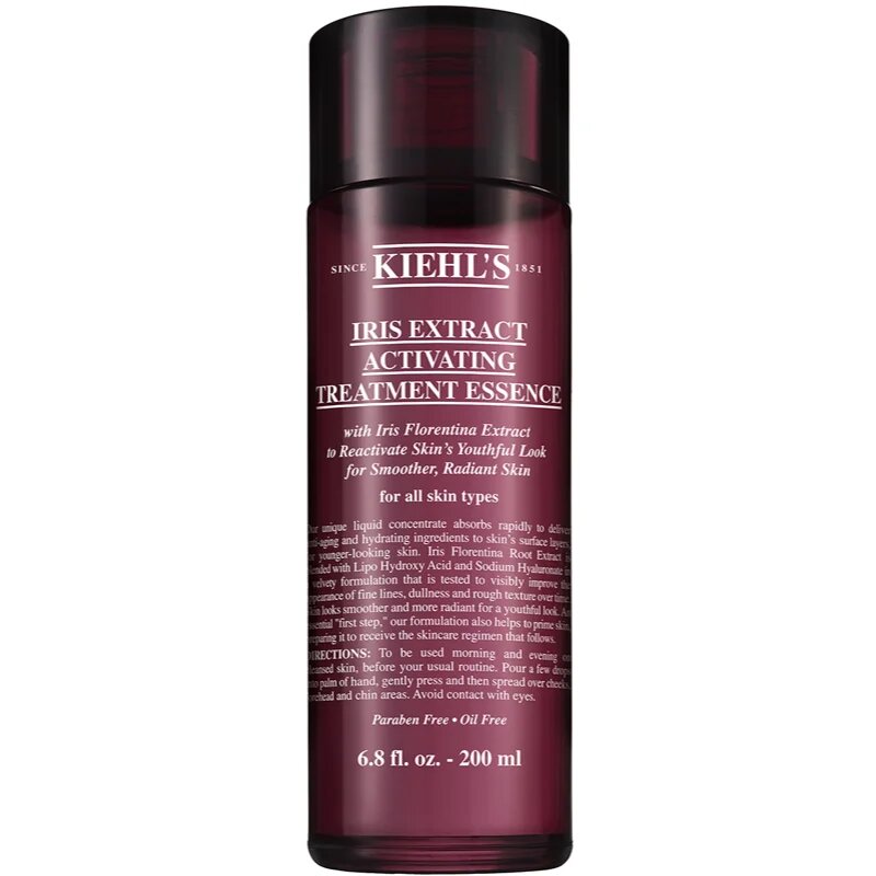 Kiehl's Iris Extract Activating Treatment Essence хидратираща есенциална вода за всички видове кожа включително и чувствителна 200 мл.
