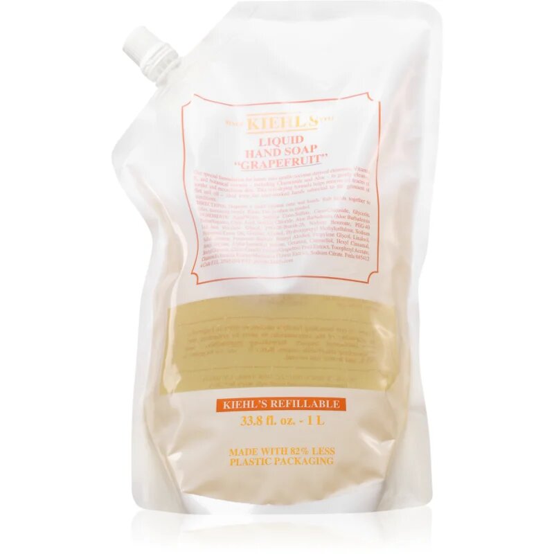 Kiehl's Liquid handsoap Grapefruit антибактериален сапун за всички видове кожа резервен пълнител Refill 1000 мл.