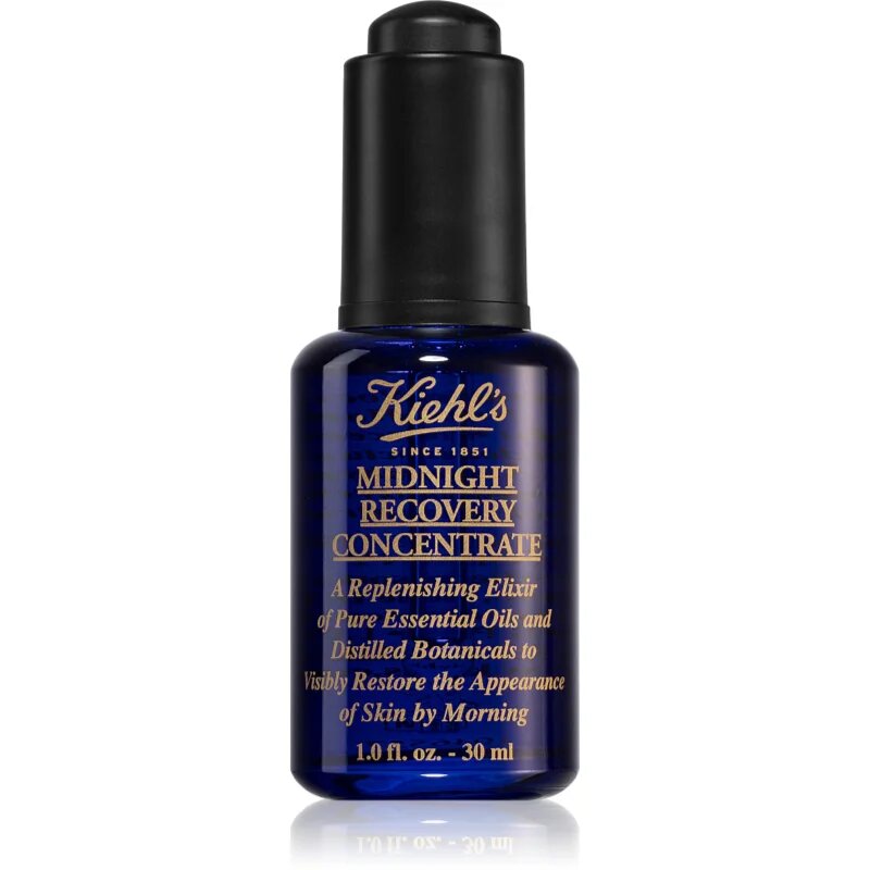 Kiehl's Midnight Recovery Concentrate rегенериращ нощен серум за всички видове кожа включително и чувствителна 30 мл.