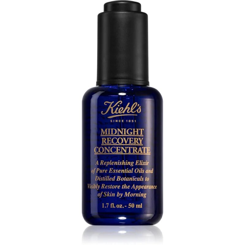Kiehl's Midnight Recovery Concentrate rегенериращ нощен серум за всички видове кожа включително и чувствителна 50 мл.