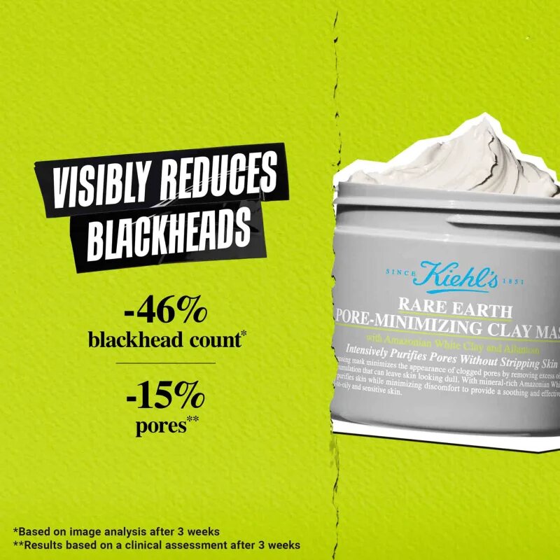 Kiehl's Rare Earth Deep Pore Cleansing Mask дълбоко почистваща маска с глина 125 мл.