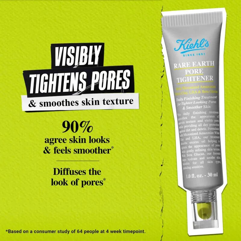 Kiehl's Rare Earth Pore Tightener грижа против разширени пори и черни точки за жени 30 мл.