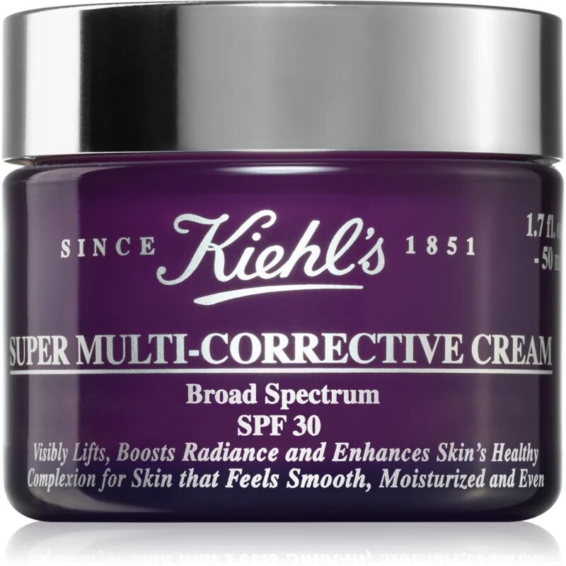 Kiehl's Super Multi-Corrective Cream дневен крем против бръчки за всички видове кожа включително и чувствителна SPF 30 50 мл.