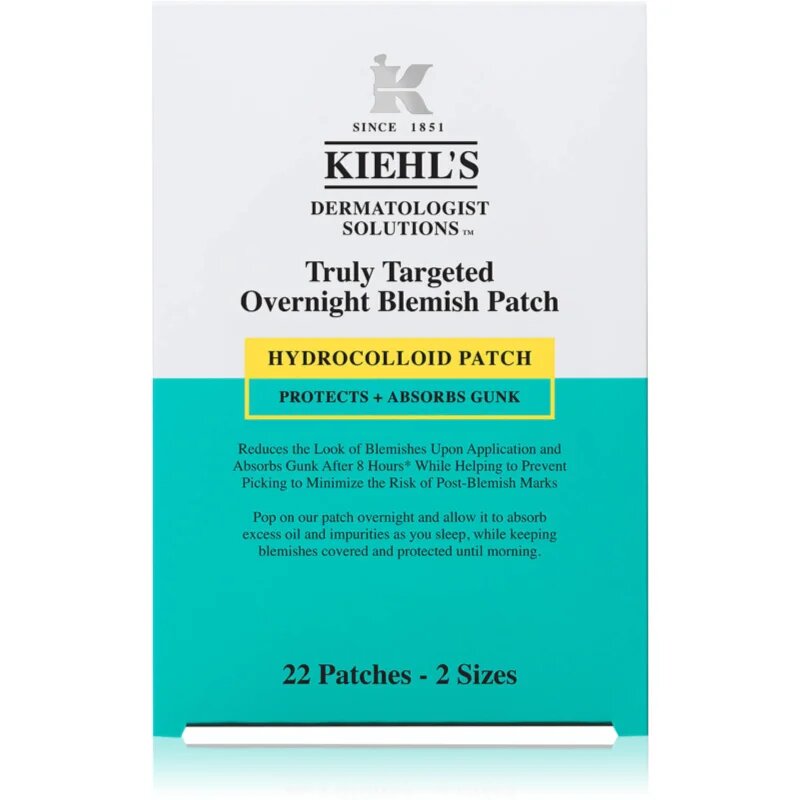 Kiehl's Truly Targeted Overnight Blemish Patch лепенки за проблемна кожа за жени 22 бр.