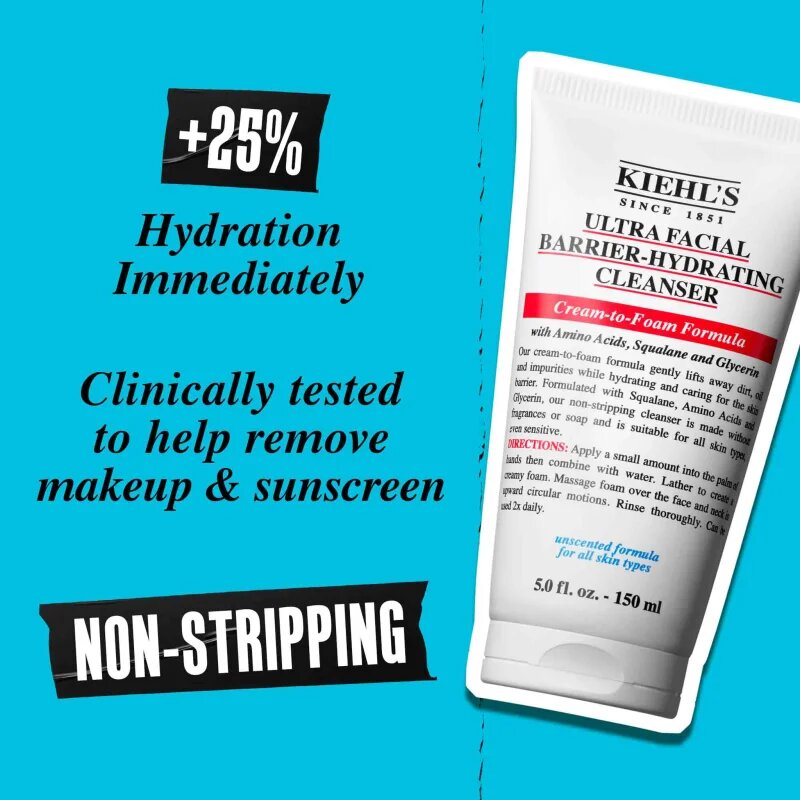 Kiehl's Ultra Facial Barrier-Hydrating Cleanser почистващ гел 150 мл.