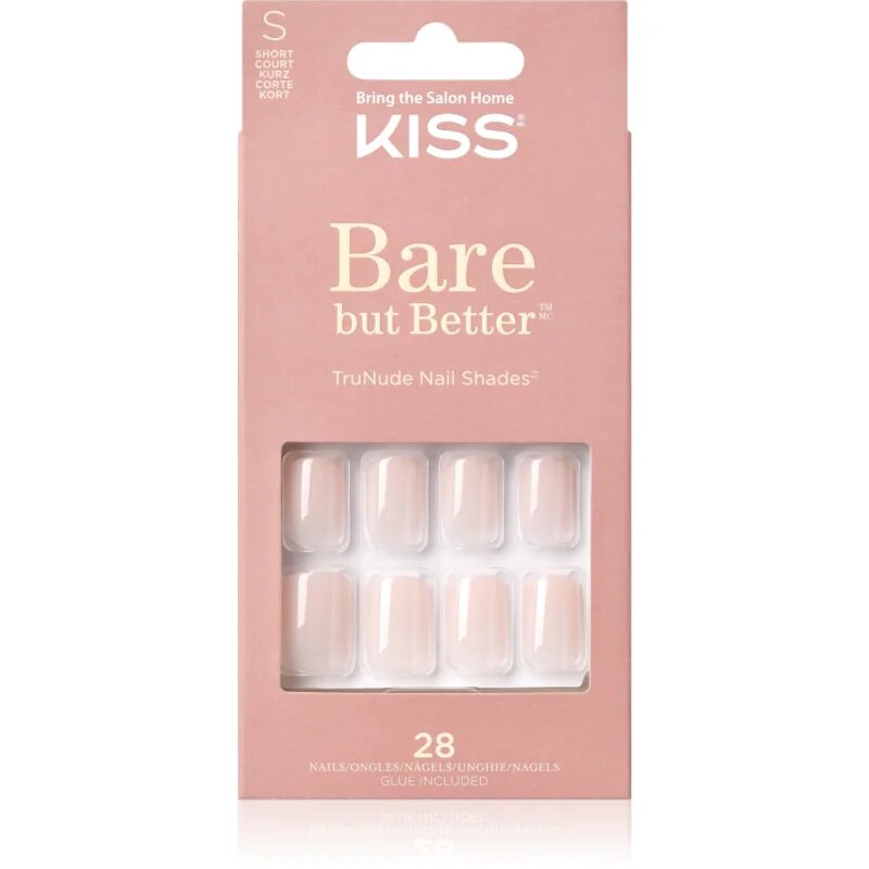 KISS Bare But Better Short Изкуствени нокти 28 бр.