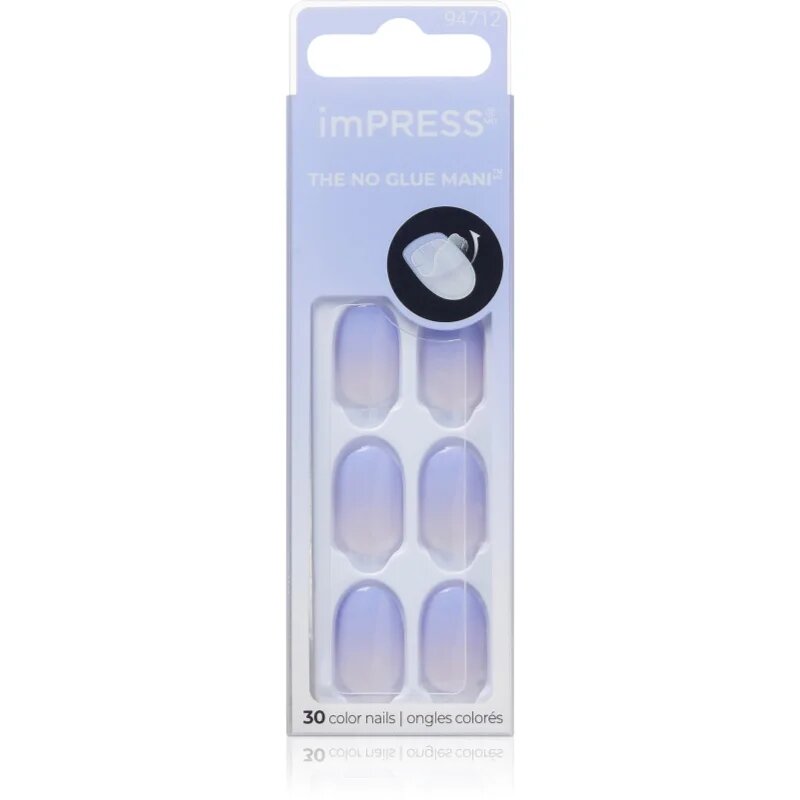 KISS imPRESS The No Glue Mani Изкуствени нокти самозалепващ се Friendzone 30 бр.