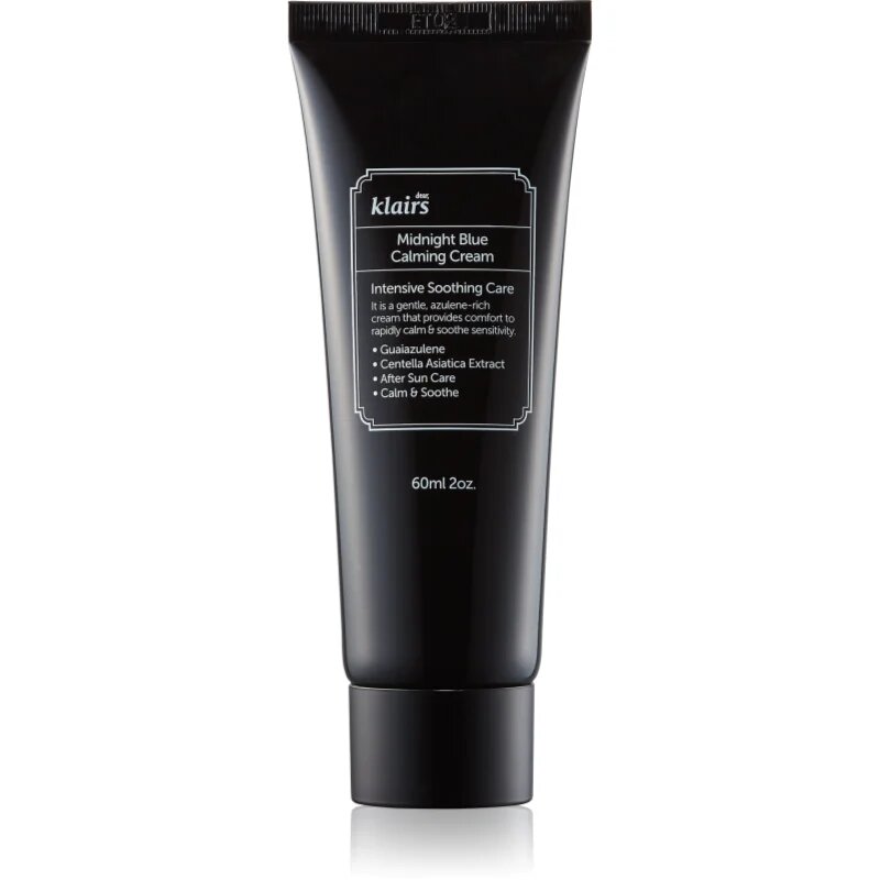 Klairs Midnight Blue Calming Cream успокояващ крем след слънчеви бани за чувствителна и зачервена кожа 60 мл.
