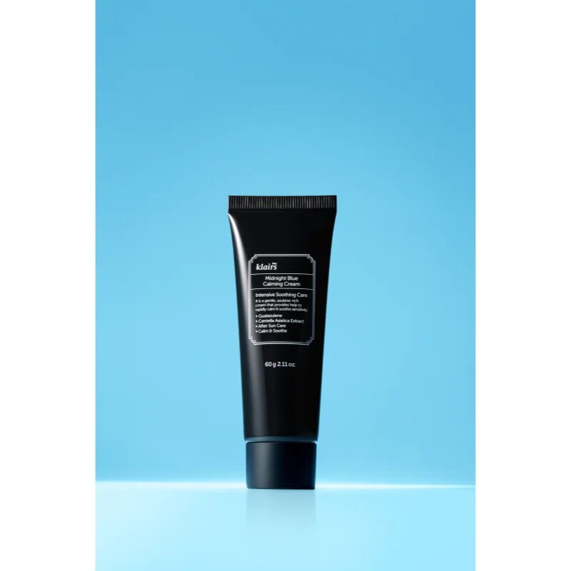 Klairs Midnight Blue Calming Cream успокояващ крем след слънчеви бани за чувствителна и зачервена кожа 60 мл.