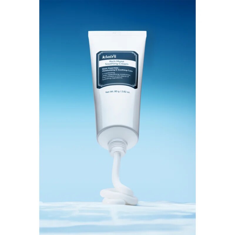 Klairs Rich Moist Soothing Cream интензивен хидратиращ и омекотяващ крем 80 мл.
