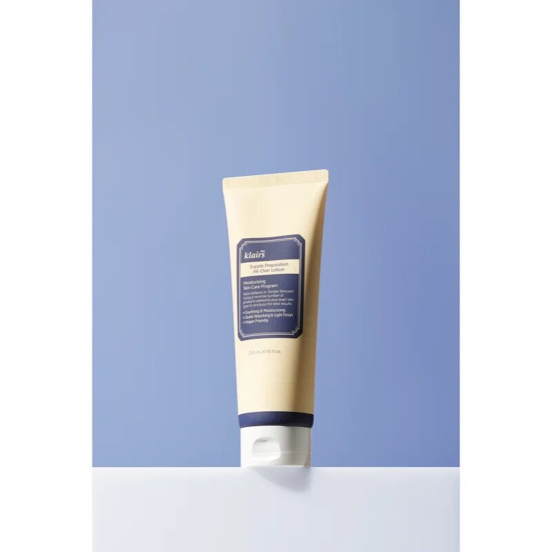 Klairs Supple Preparation All-Over Lotion дълбоко хидратиращо мляко за тяло за суха кожа 250 мл.