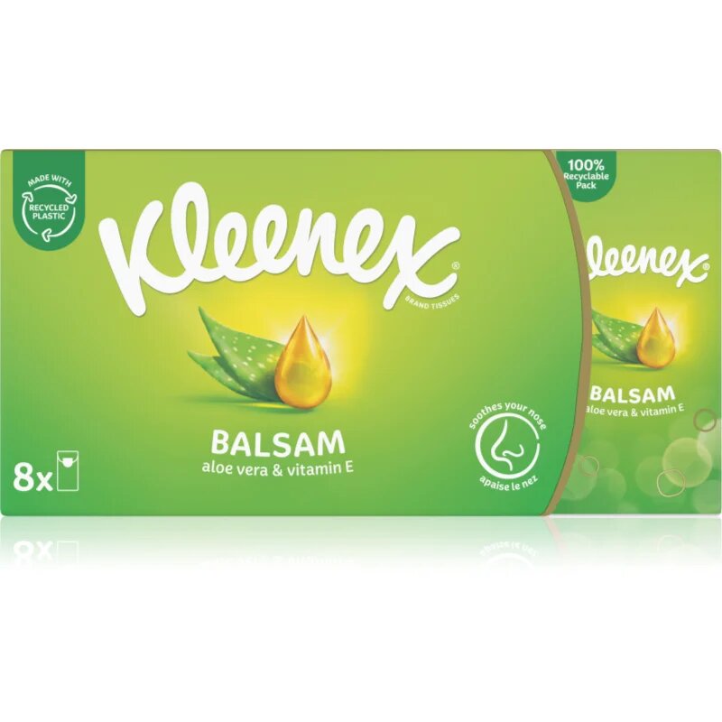 Kleenex Balsam BalmCare хартиени кърпички 8x9 бр.