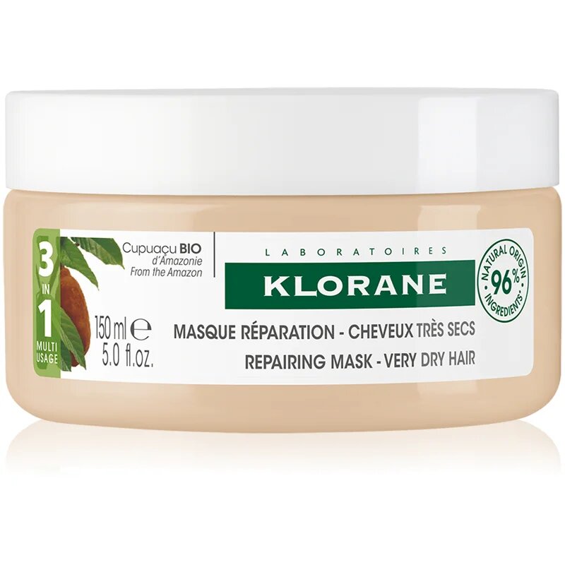 Klorane Cupuaçu Bio Bio регенерираща маска за коса за много суха коса 150 мл.