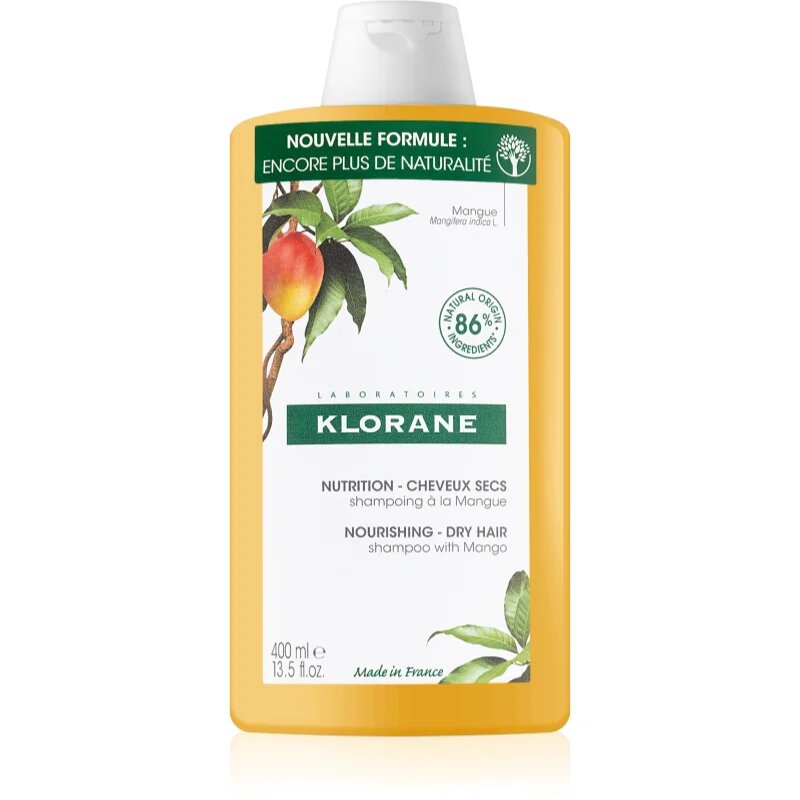 Klorane Mango Nourishing Shampoo Dry Hair интензивен подхранващ шампоан за суха коса 400 мл.