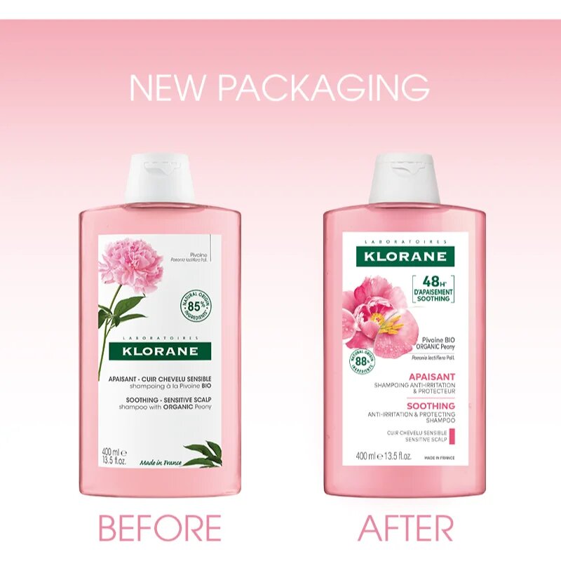 Klorane Peony Soothing Sensitive Hair Scalp Shampoo шампоан за чувствителна кожа на скалпа 200 мл.