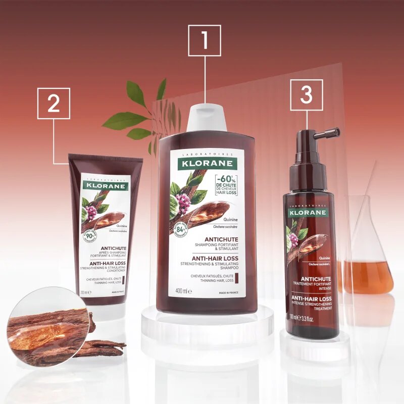 Klorane Quinine Anti-Hair Loss Shampoo подсилващ шампоан против косопад 400 мл.