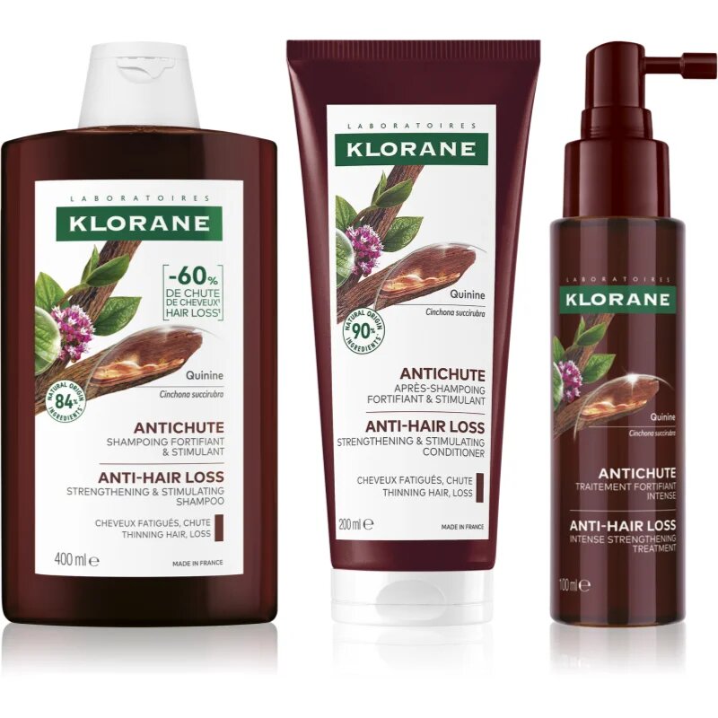 Klorane Quinine Chinin комплект против косопад