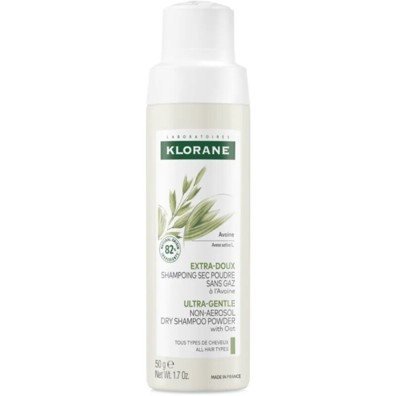 Klorane ULTRA-GENTLE Dry Shampoo with Oat Milk сух шампоан без аерозоли за всички видове коса 50 гр.