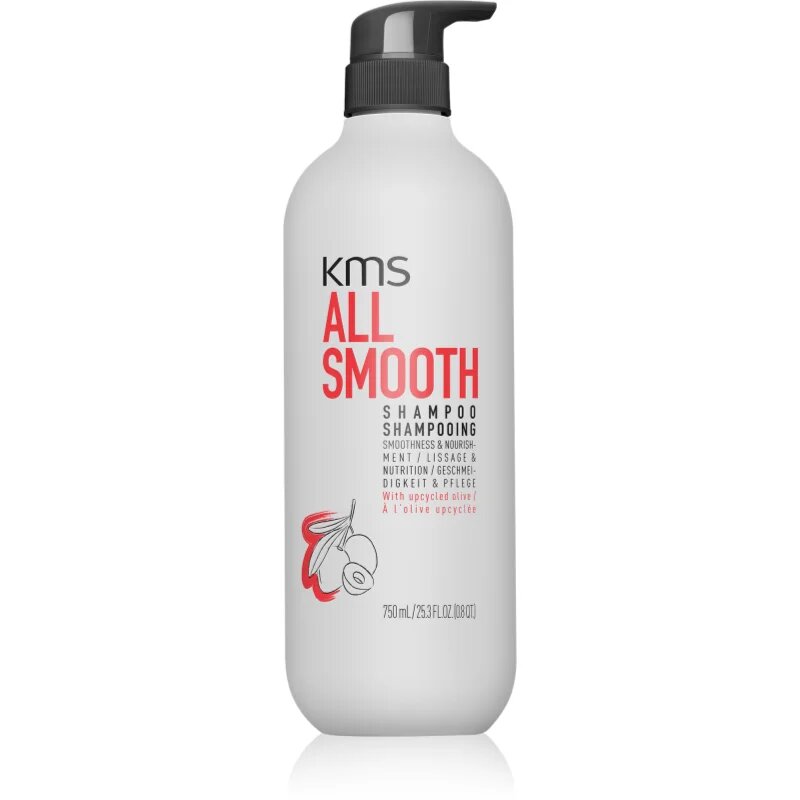 KMS All Smooth Shampoo изглаждащ шампоан за силна груба и суха коса 750 мл.