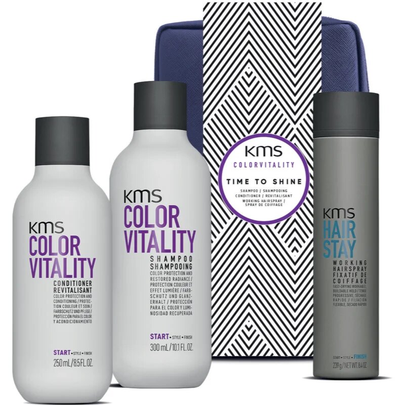 KMS Color Vitality Time to Shine подаръчен комплект за боядисана коса