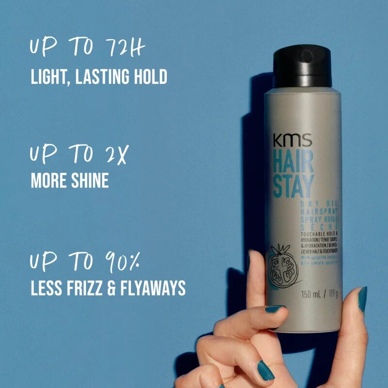 KMS Hair Stay Dry Oil Hairspray сухо оили в спрей с лека фиксация 150 мл.