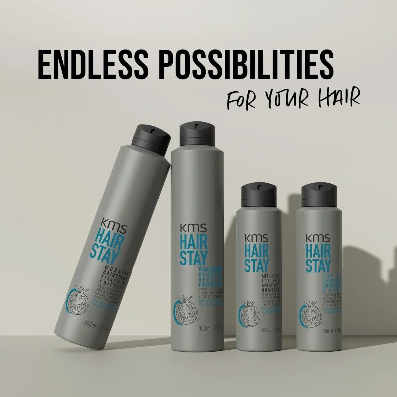 KMS Hair Stay Working Hairspray лак за коса за коса изложена на високи температури 75 мл.
