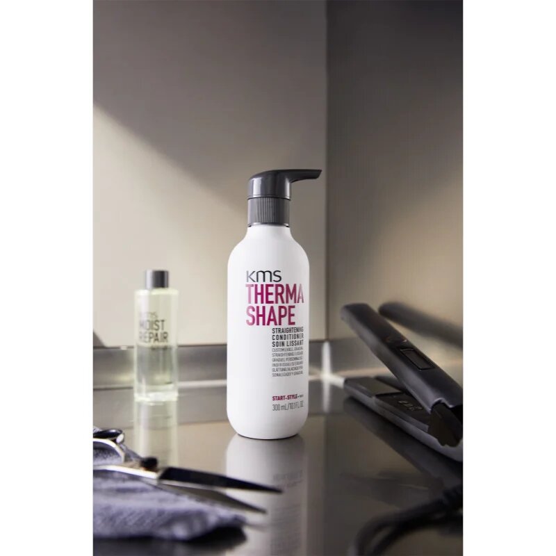 KMS Thermashape Straightening Conditioner дълбоко подхранващ балсам за коса изложена на високи температури 300 мл.